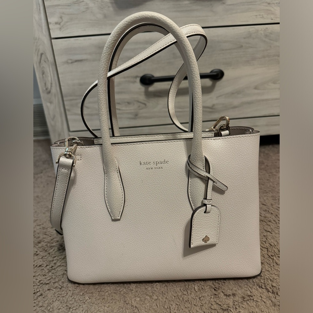 Kate Spade white satchel/crossbody
